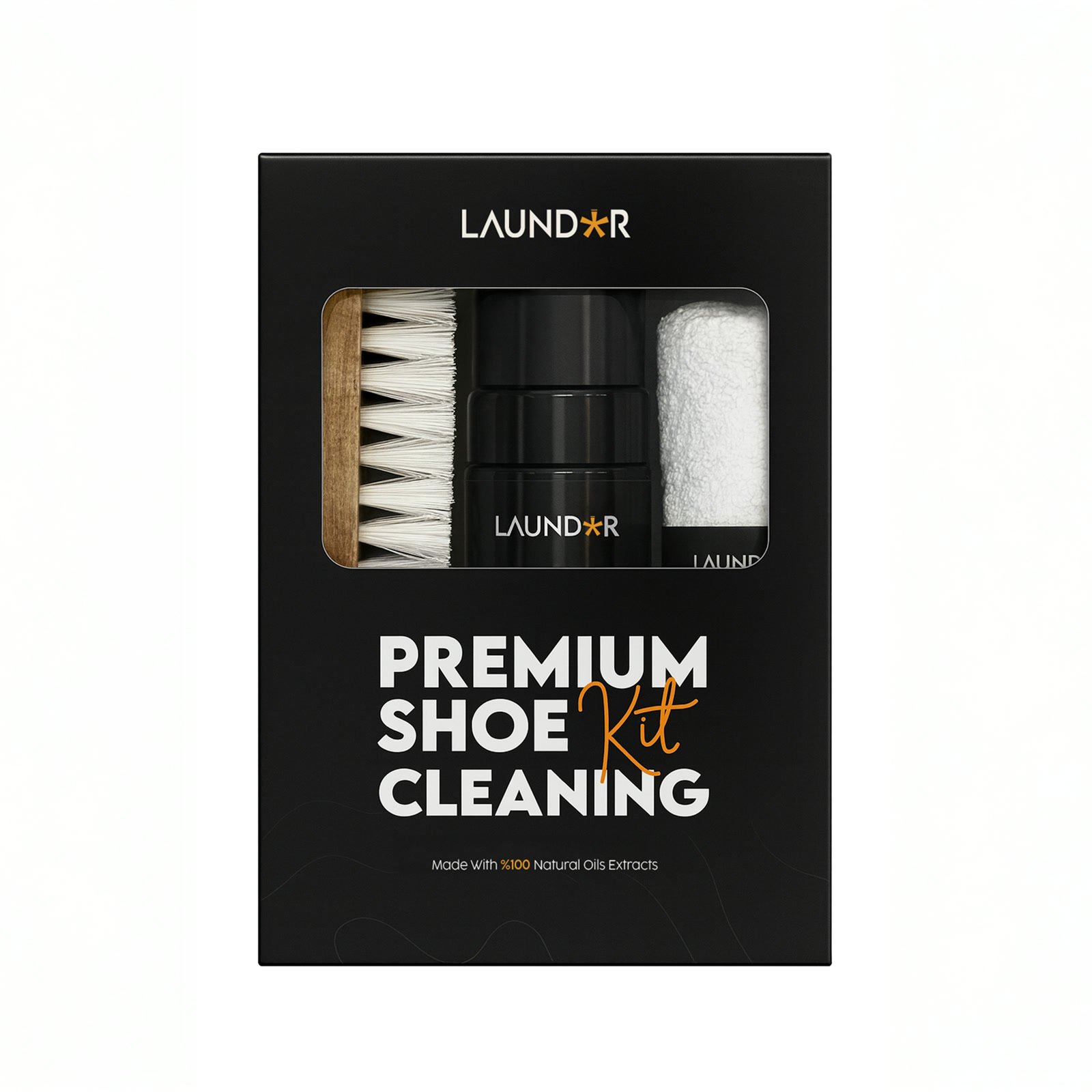 Laundor Premium Shoe Cleaning Kit (Black)